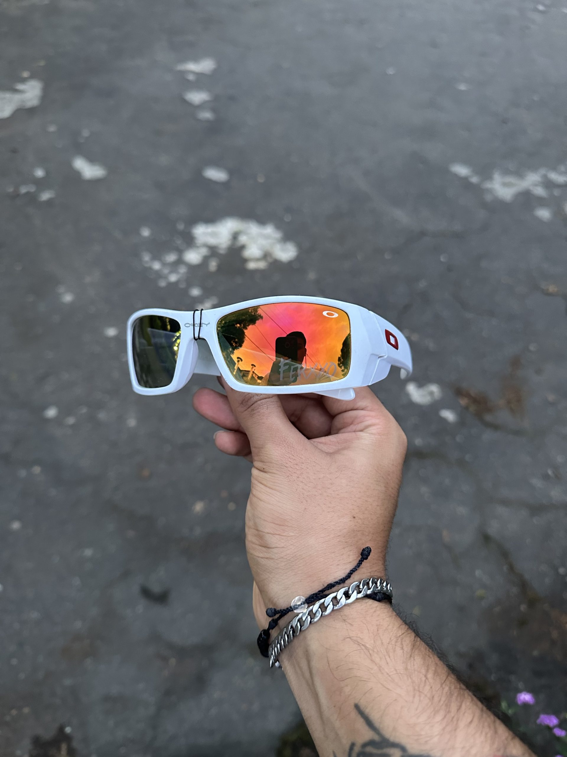 7. Gafas Ferxxo Blancas Lente Amarillo