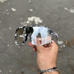 9. Gafas oakley Cilismo Militar Gris Lente transparente