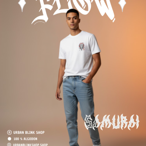 1. Camiseta Samurai Flow – Estilo Urbano 100% Algodón