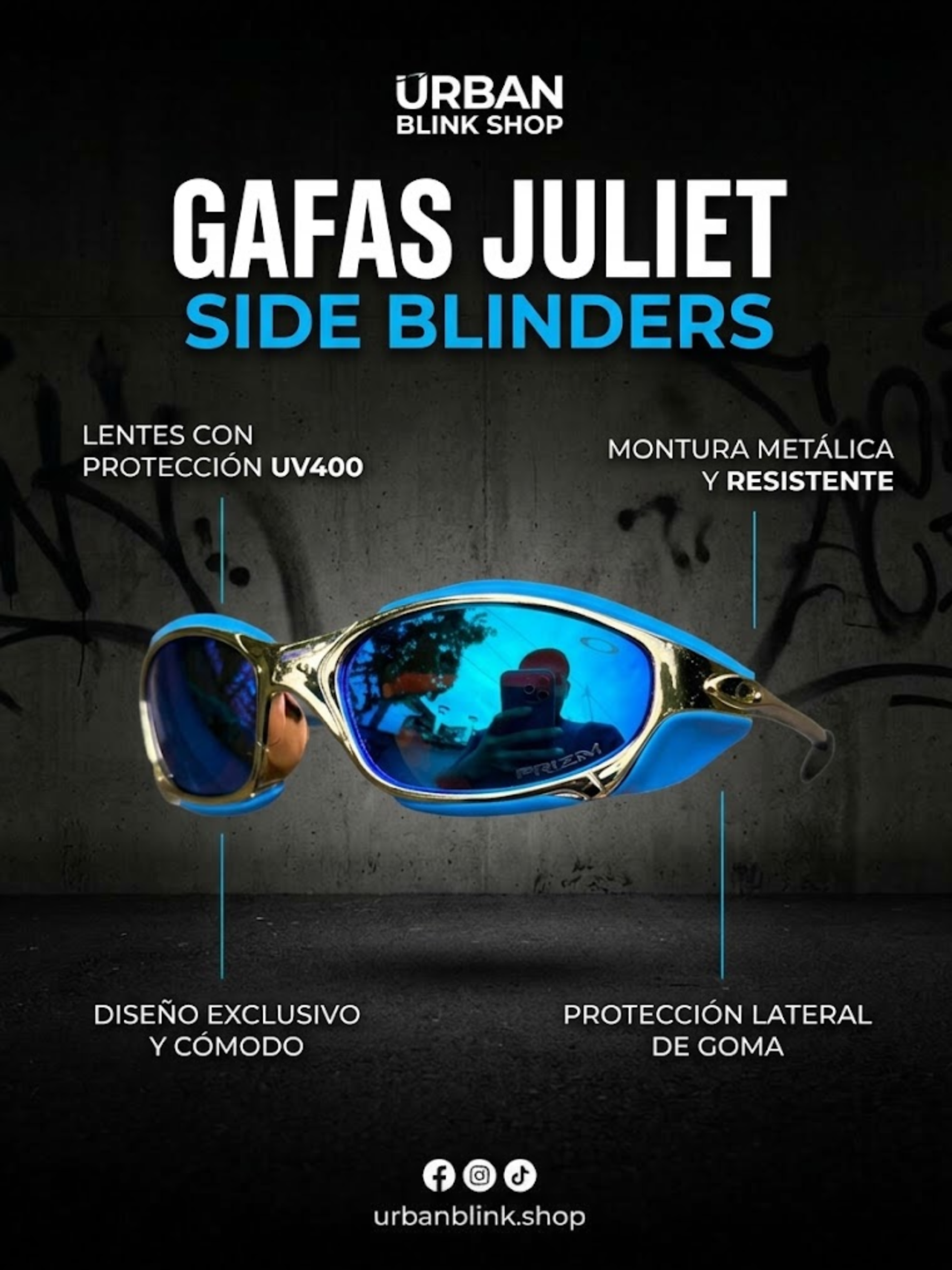 01. JULIETH URBAN GREY RED BLINDERS - Imagen 3