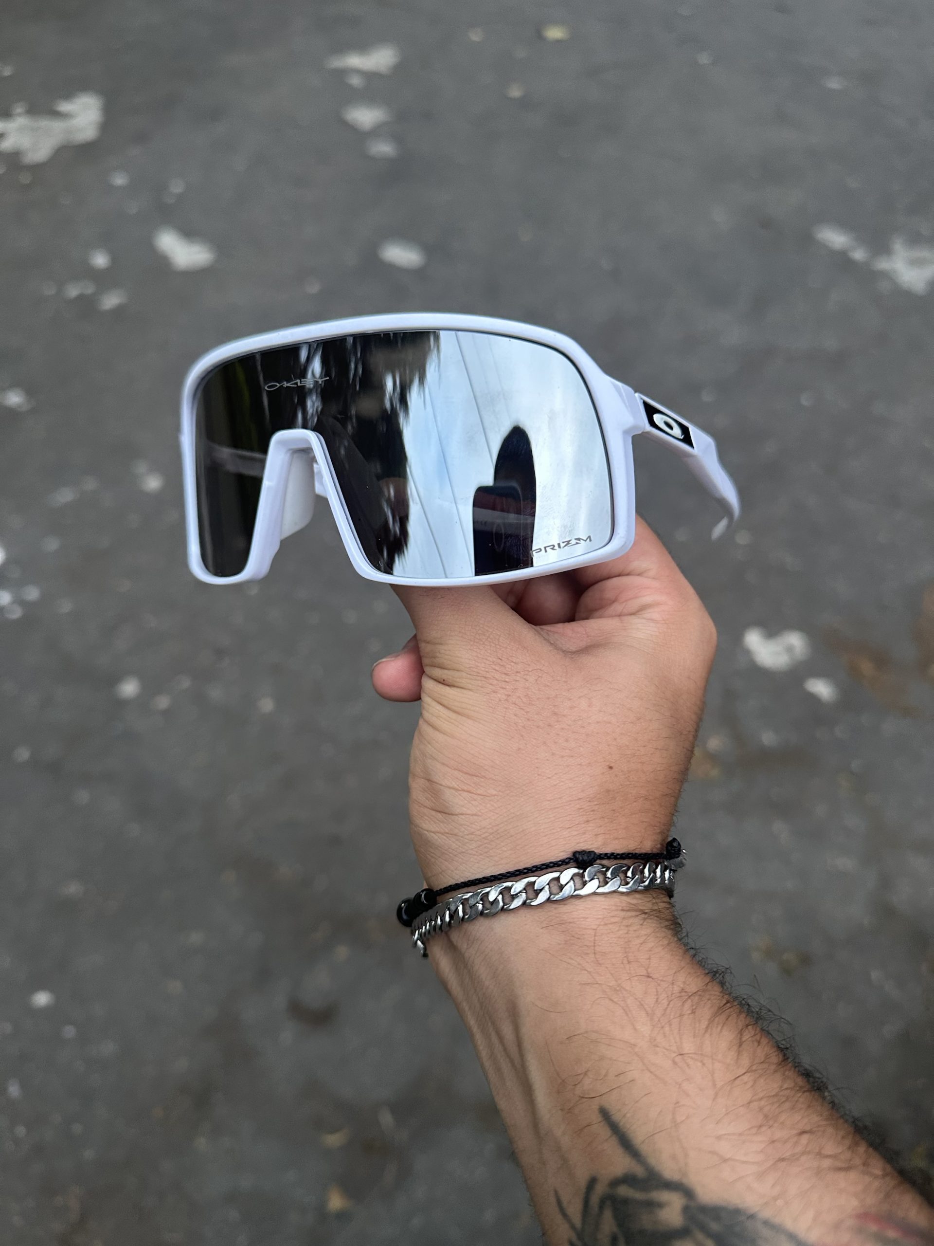 Gafas Oakley Sutro Lite Matte White Silver Ciclismo