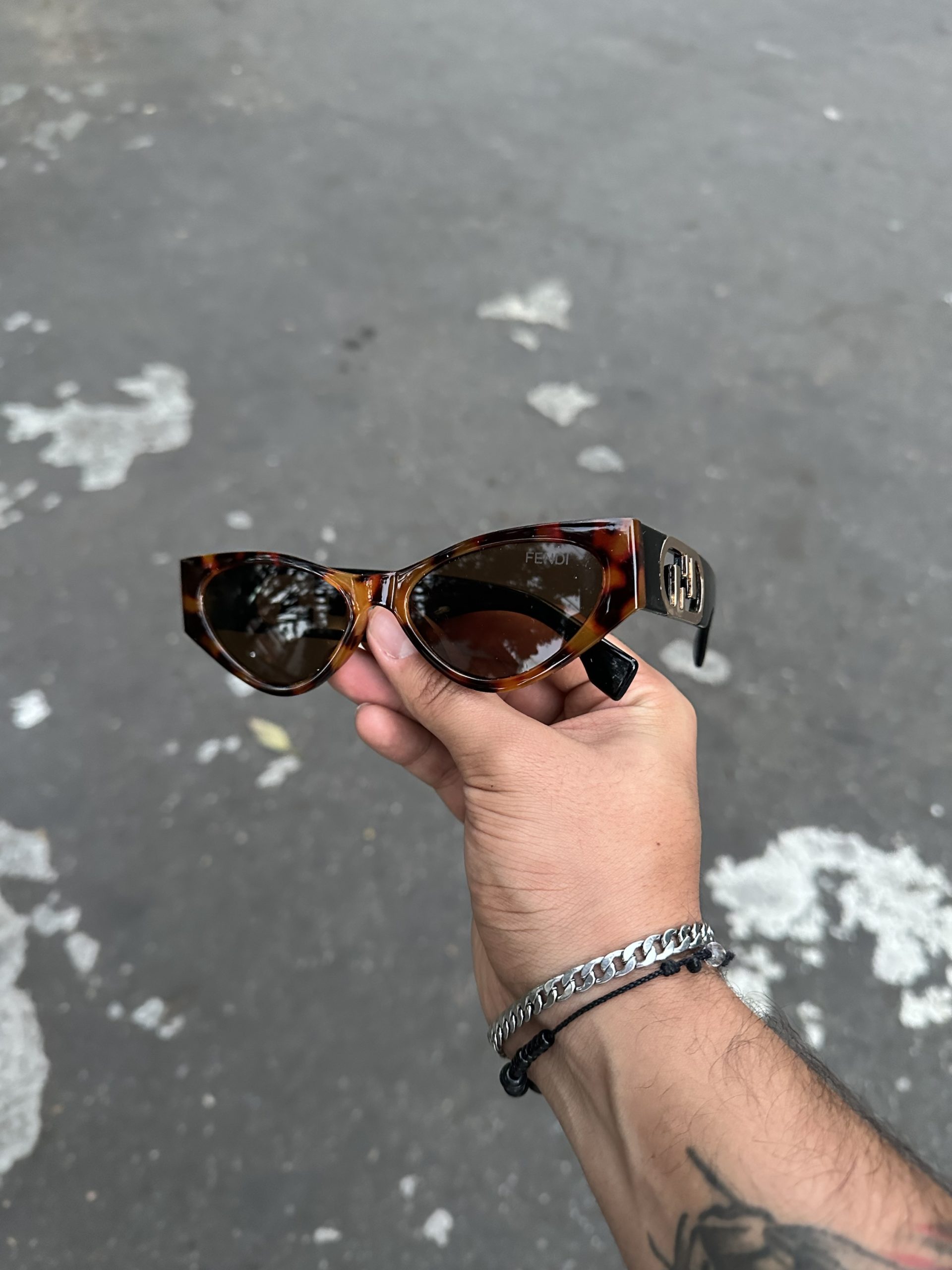 9. FENDI HAVANA CAT-EYE