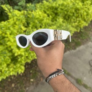 Gafas Miu Miu "Glimmer White" Gold