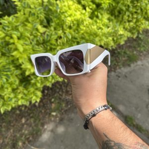 Gafas Fendi Oversized White Gold