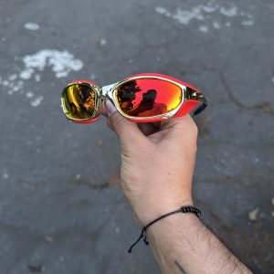 1. JULIETH RED LAVA CHROMIUM BLINDERS