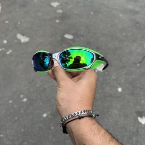 01. JULIETH OAKLEY SIDE BLINDERS TOXIC VOLT